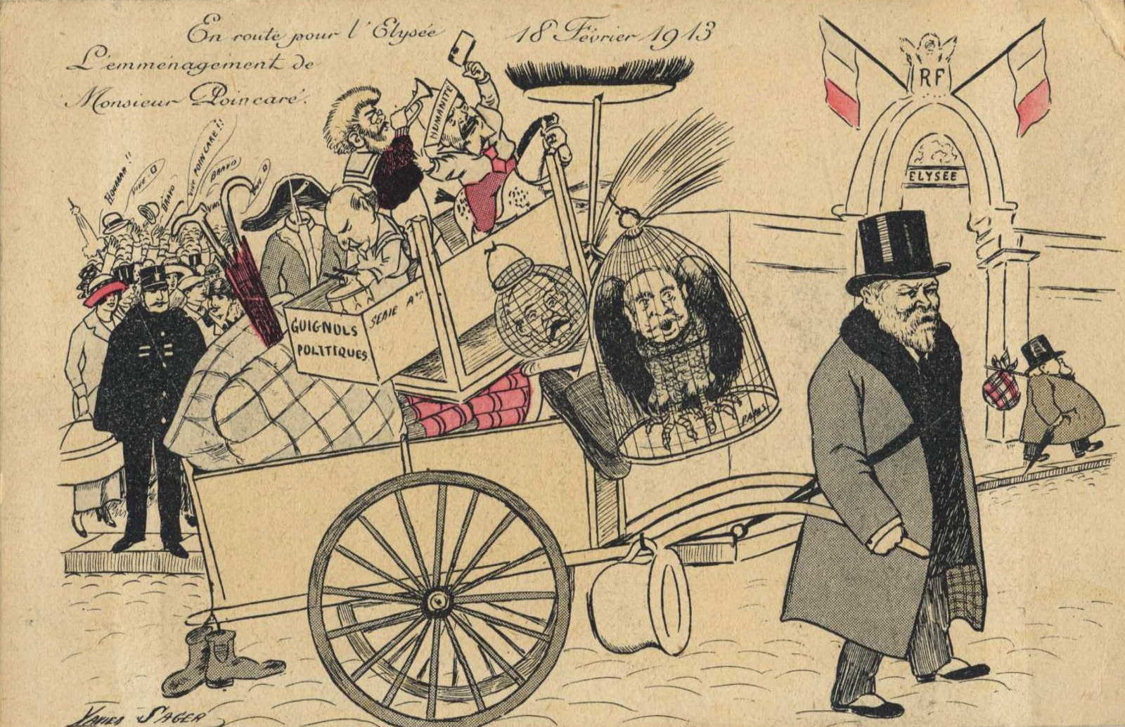 En route pour l'Elysée 18 février 1913. L'emménagement de M. Poincaré