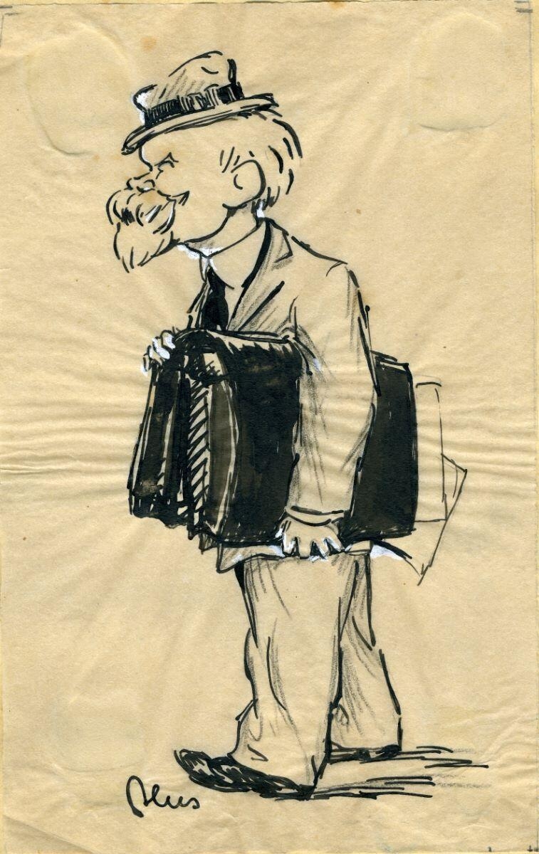 caricature de Raymond Poincaré (titre factice)