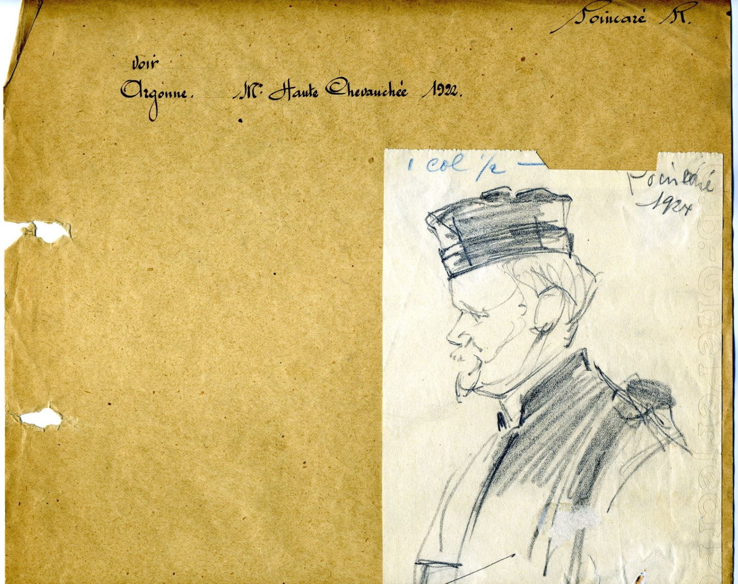 caricature de Raymond Poincaré (titre factice)