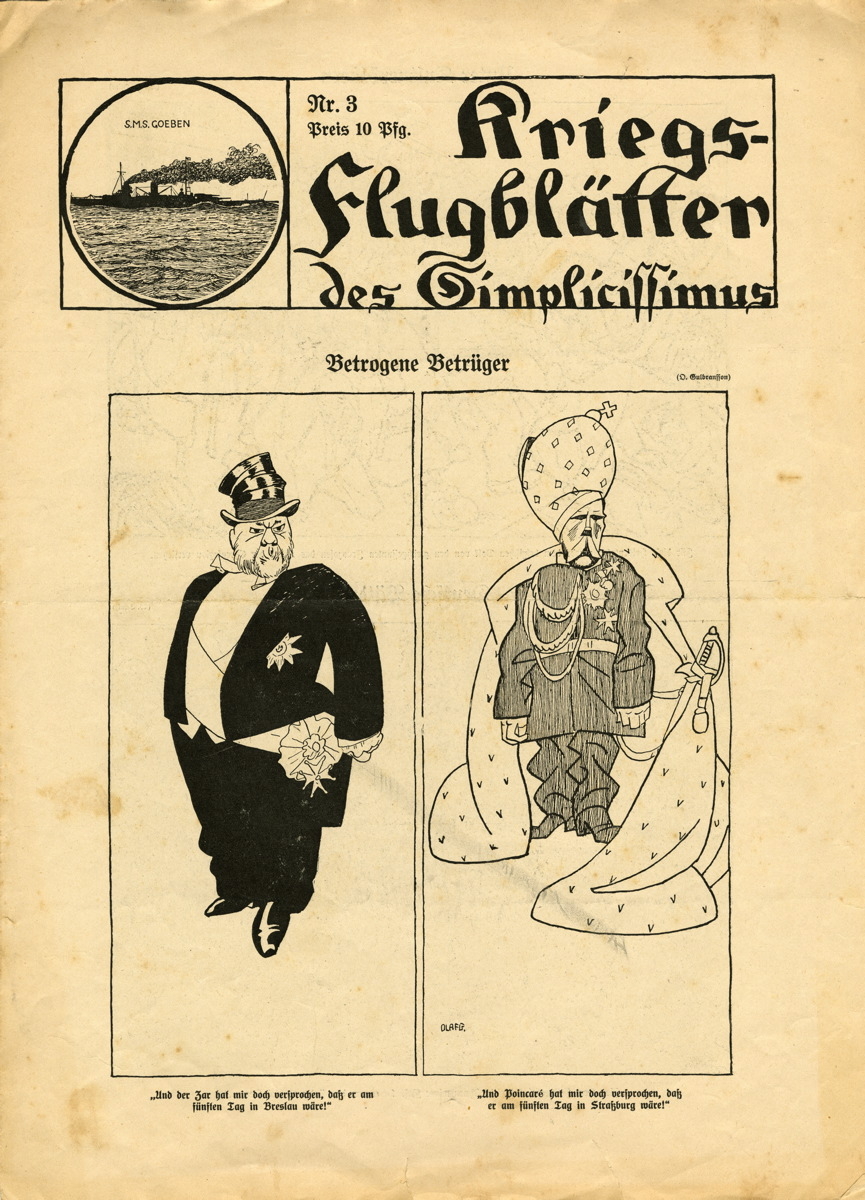 Kriegs-Flugblätter des Simplicissimus n°3