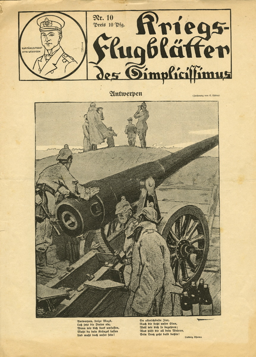 Kriegs-Flugblätter des Simplicissimus n°10
