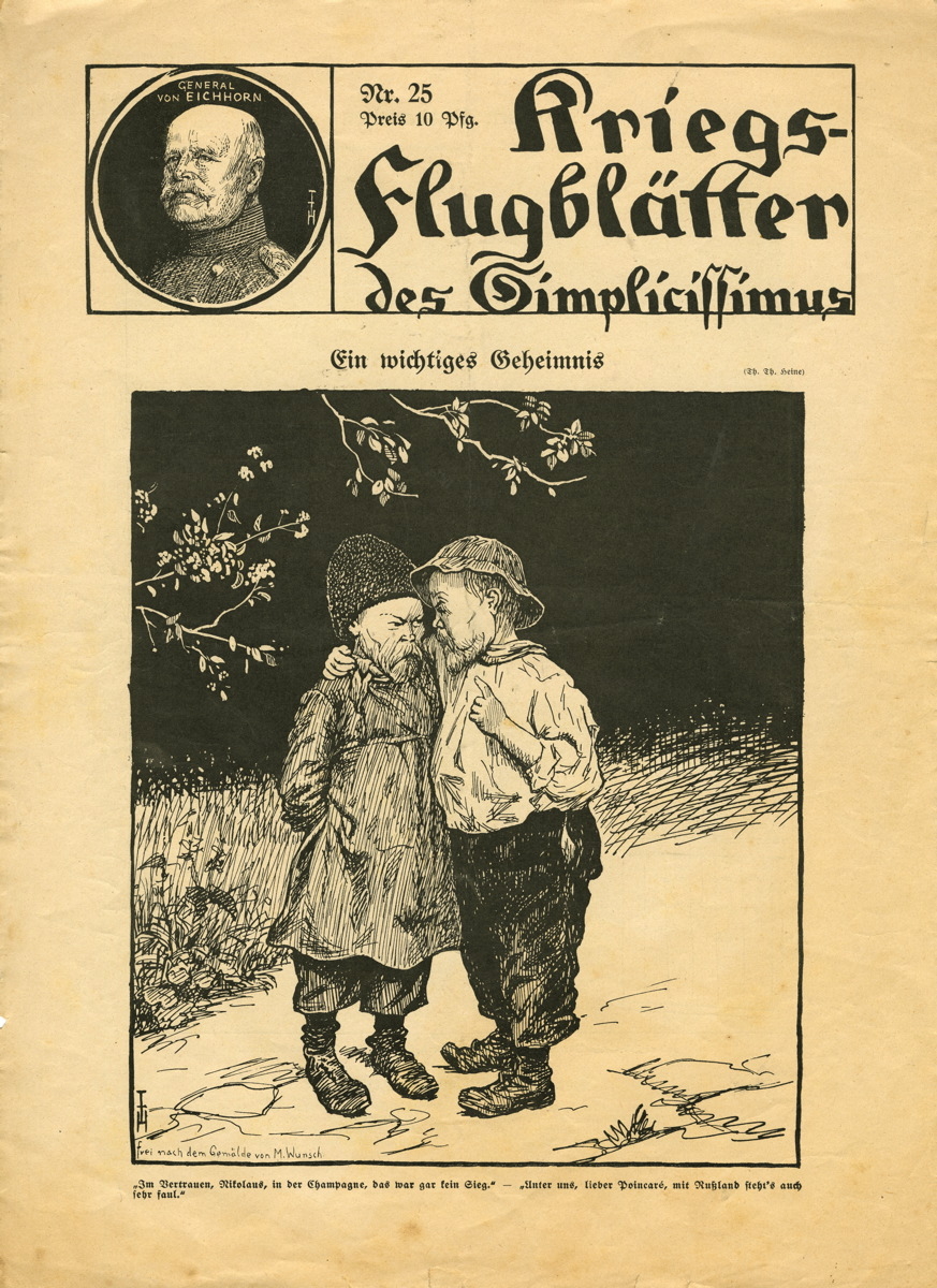 Kriegs Flugblätter des Simplicissimus n°25