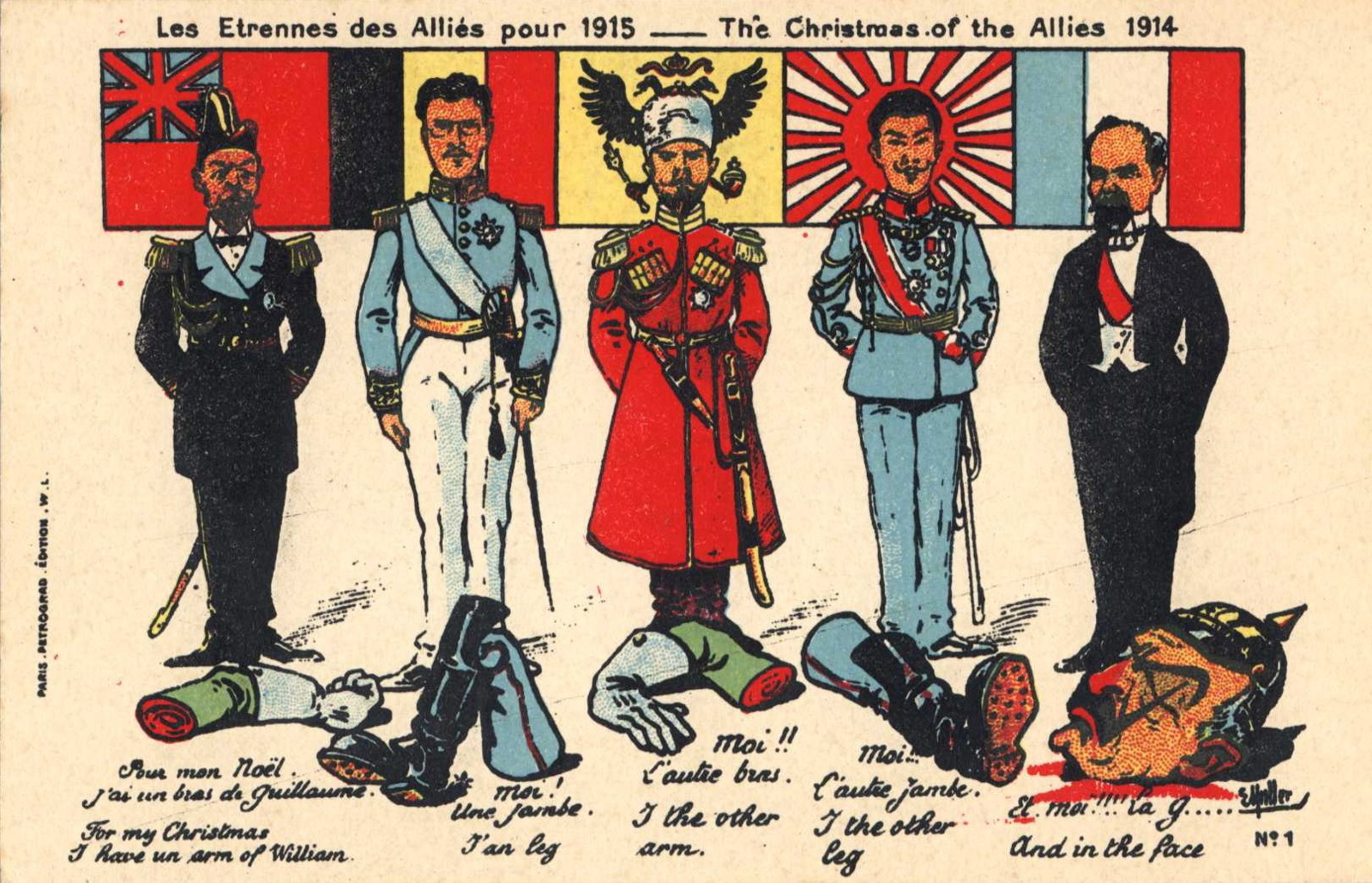 Les étrennes des Alliés pour 1915