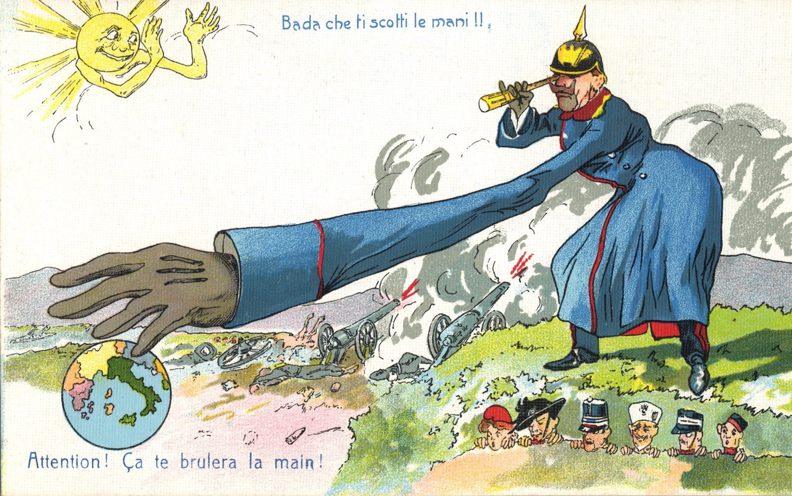 Attention ! ça te brulera la main !