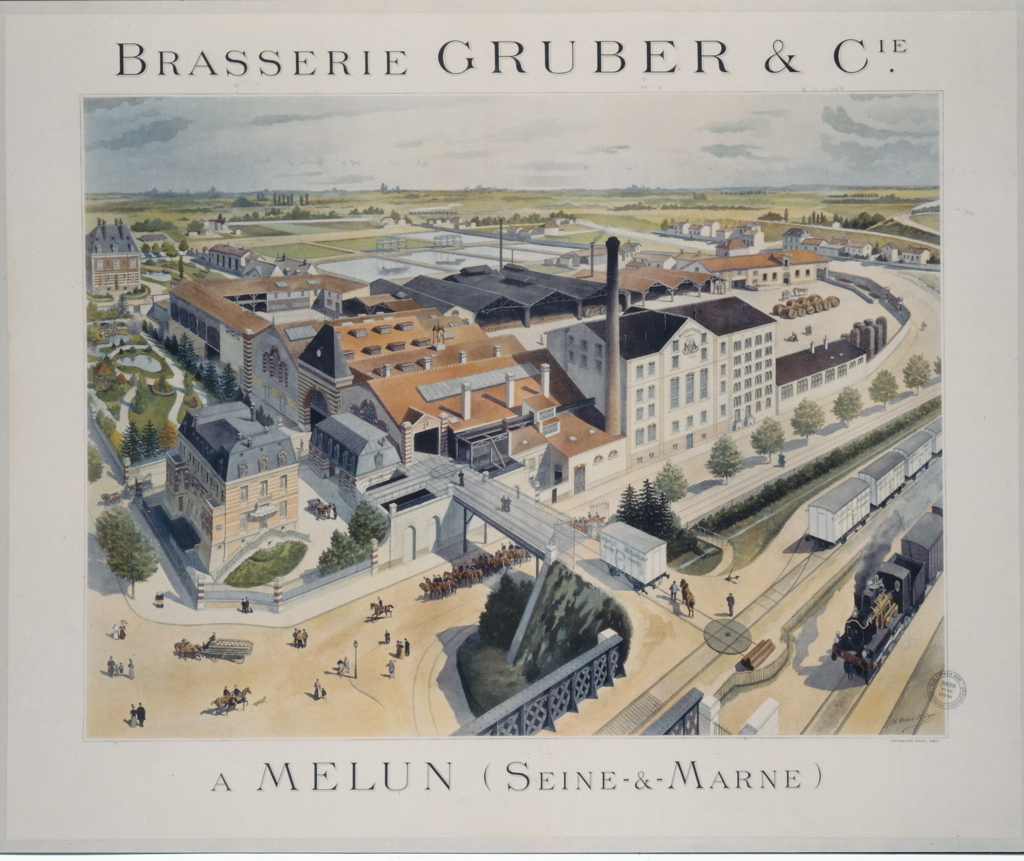 Brasserie Gruber & Cie / à Melun (Seine & Marne) (titre inscrit)