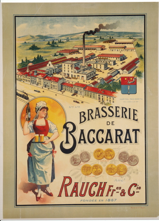 Brasserie de /Baccarat / Rauch Fres- & Cie" (titre inscrit)