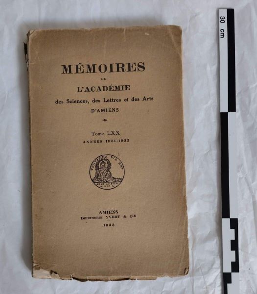 Mémoires de l’Académie des Sciences, des Lettres et des Arts d’Amiens