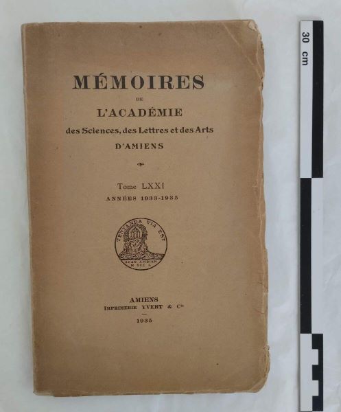 Mémoires de l’Académie des Sciences, des Lettres et des Arts d’Amiens