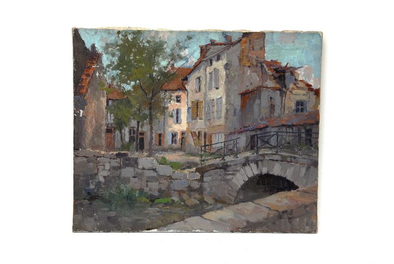 Maisons au bord du canal des Tanneries à Verdun