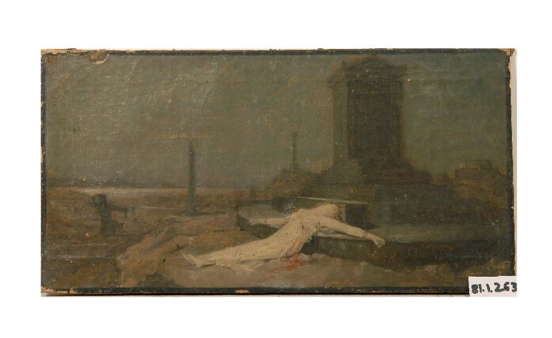 Polyxène tuée par Pyrrhus sur le tombeau d’Achille