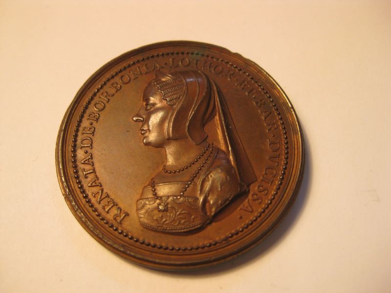 Médaille à l’effigie d’Antoine de Lorraine et Renée de Bourbon