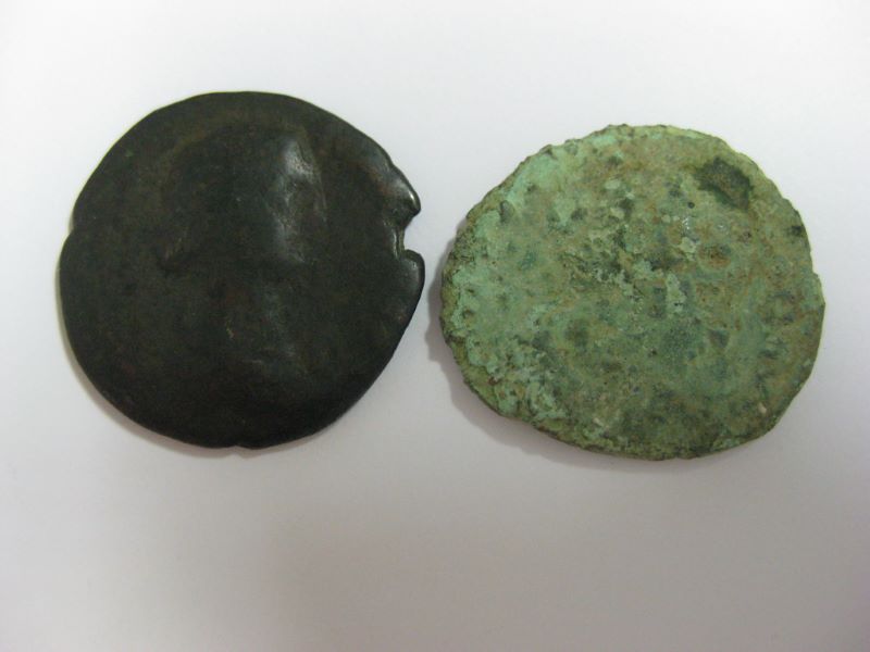 lot : 2 monnaie romaines, impératrice Faustine la Jeune