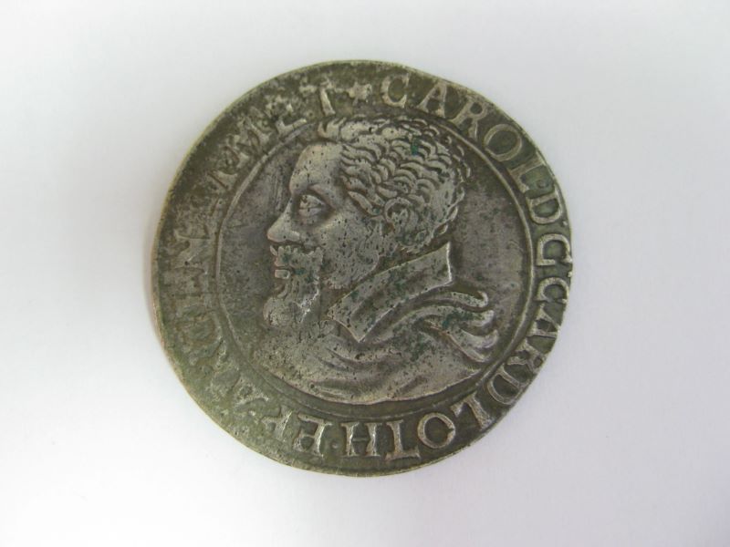 teston de Charles II de Lorraine, évêque de Metz