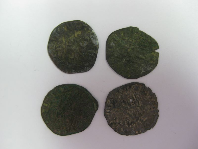 lot : 4 monnaies Henri II de Lorraine