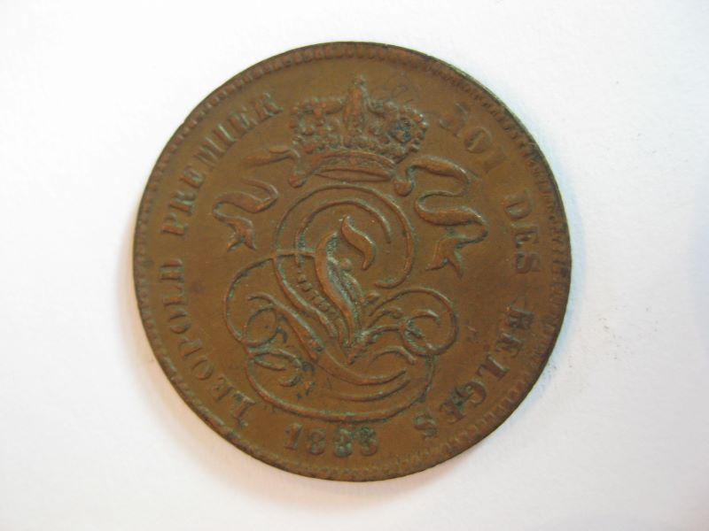 2 centimes, Léopold Ier de Belgique