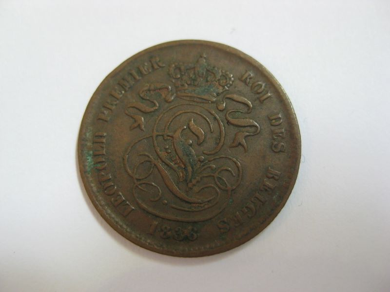 2 centimes, Léopold Ier de Belgique