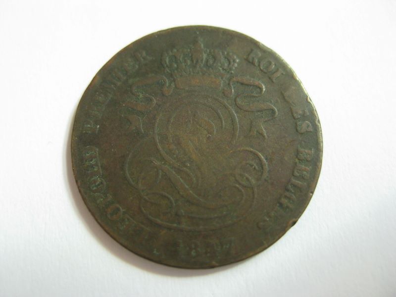 2 centimes, Léopold Ier de Belgique