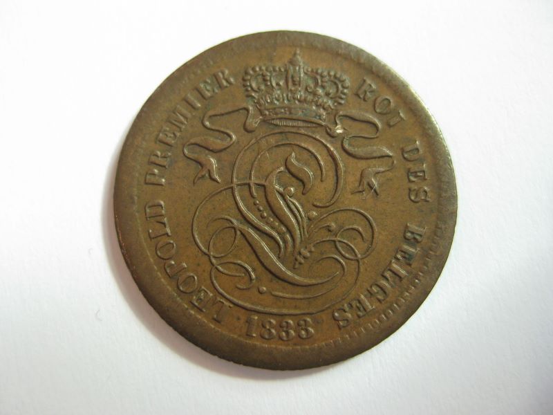 2 centimes, Léopold Ier de Belgique