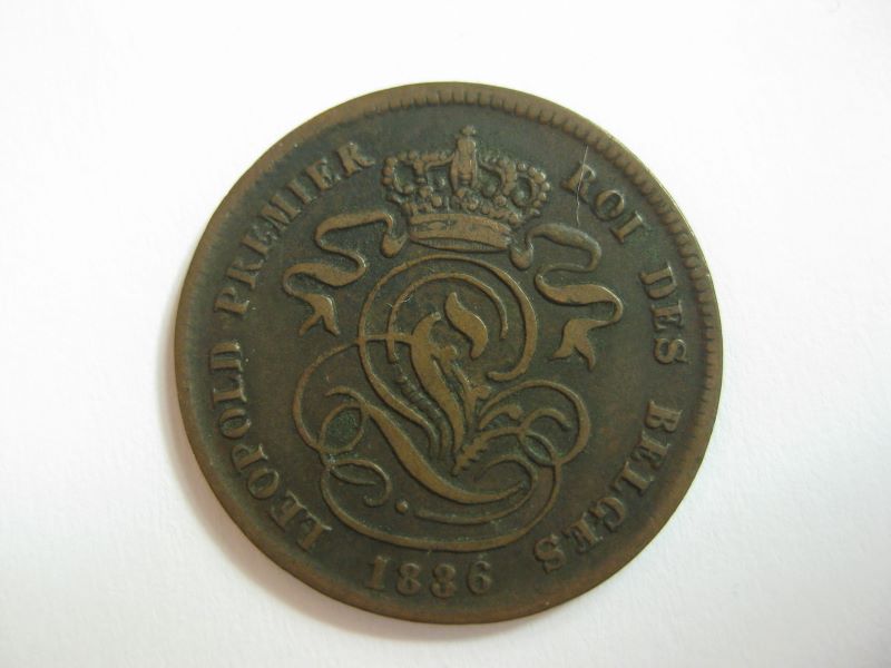 2 centimes, Léopold Ier de Belgique