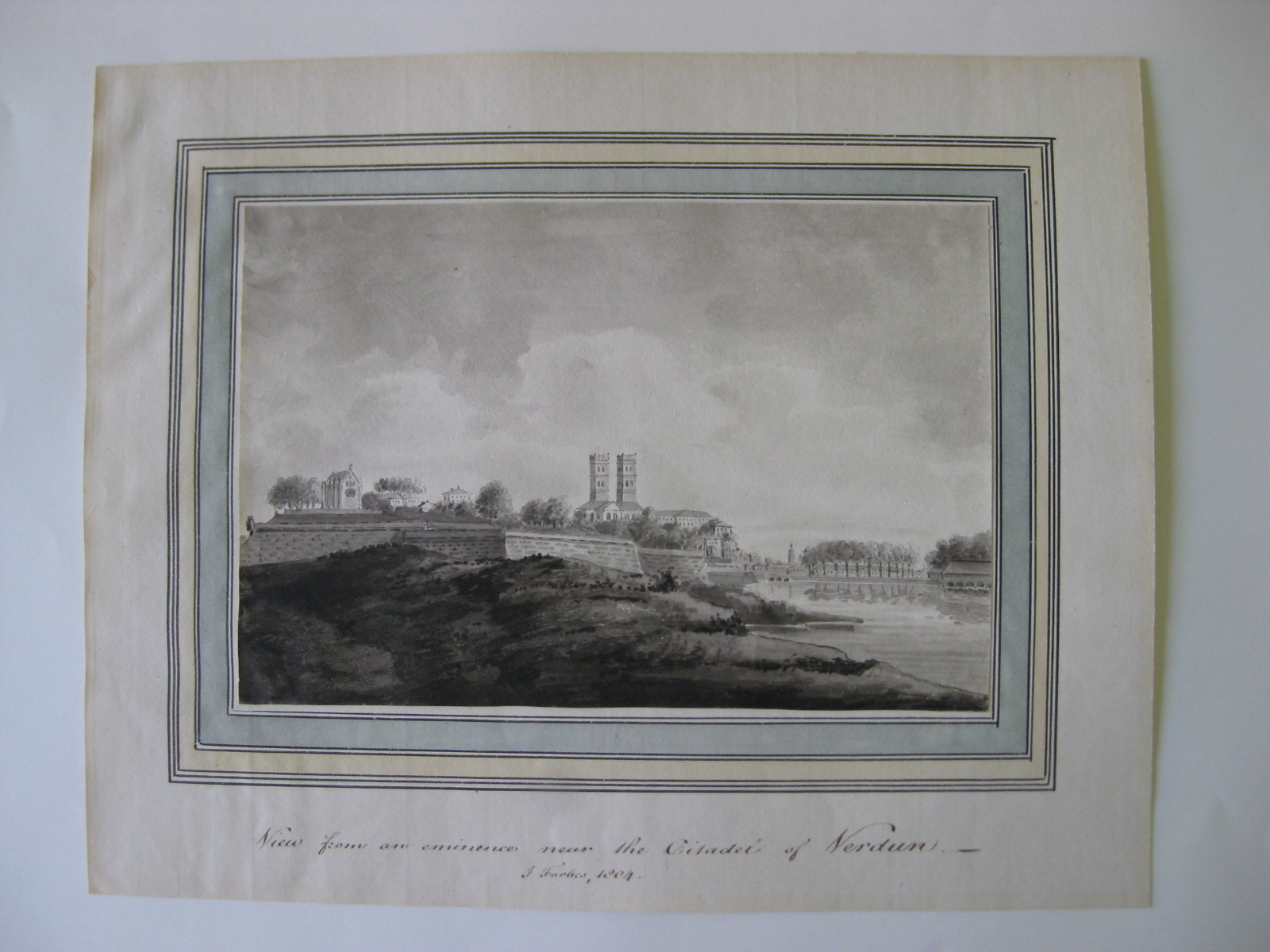 View from an eminence near the Citadel of Verdun