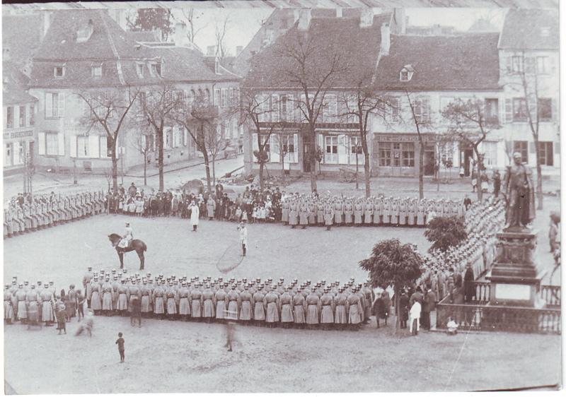 Revue des troupes du 99ème régiment d'infanterie (titre factice)