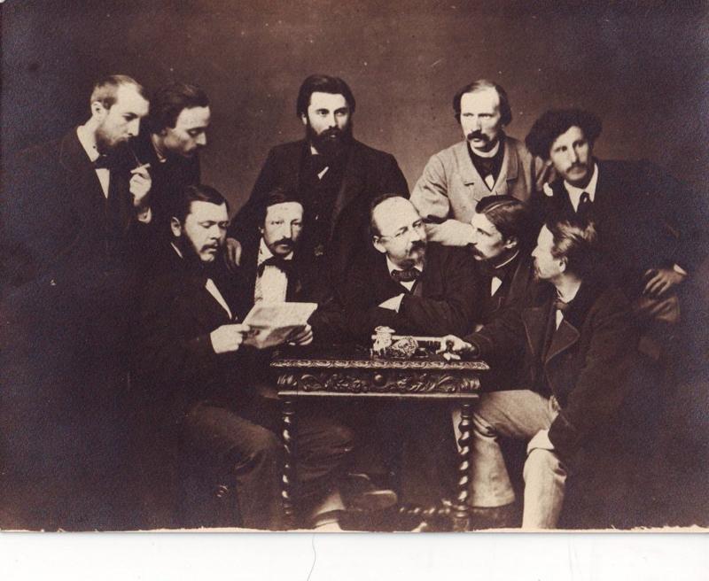 Emile Erckmann entouré d'amis phalsbourgeois (titre factice)