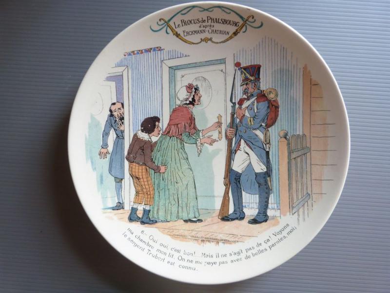 Le BLOCUS de PHALSBOURG d'après ERCKMANN-CHATRIAN - assiette n°6 (titre factice)