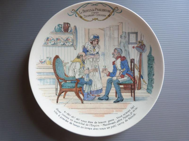 Le BLOCUS de PHALSBOURG d'après ERCKMANN-CHATRIAN - assiette n°8 (titre factice)