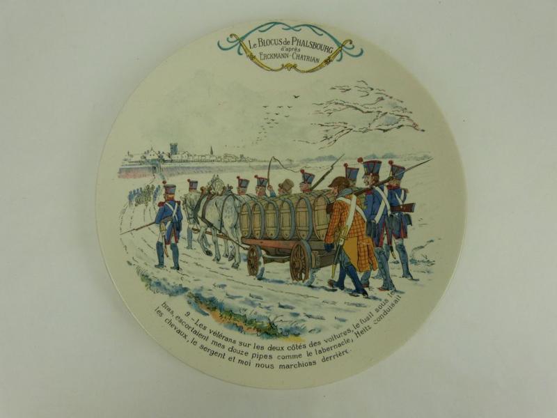 Le BLOCUS de PHALSBOURG d'après ERCKMANN-CHATRIAN - assiette n°9 (titre factice)