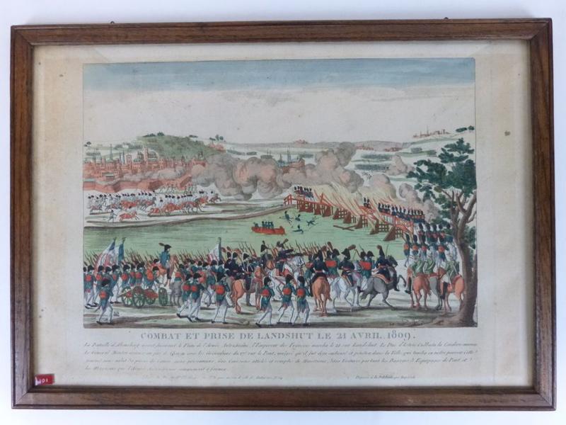 Combat et prise de Landshut le 21 avril, 1809. (titre inscrit)
