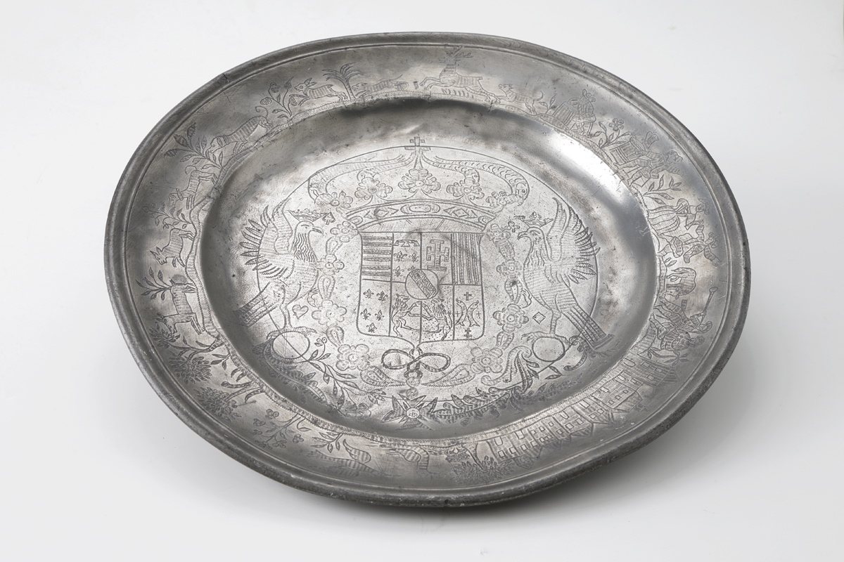 Plat aux armes du duc de Lorraine