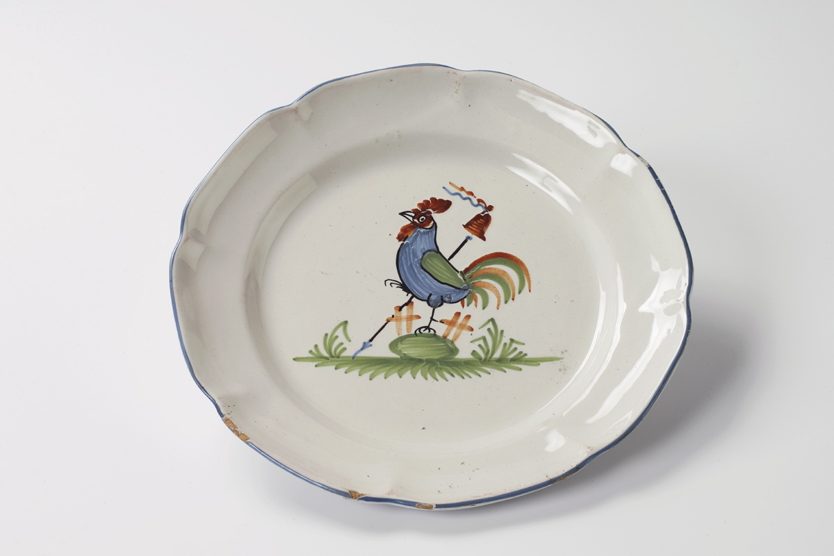 Assiette au coq révolutionnaire