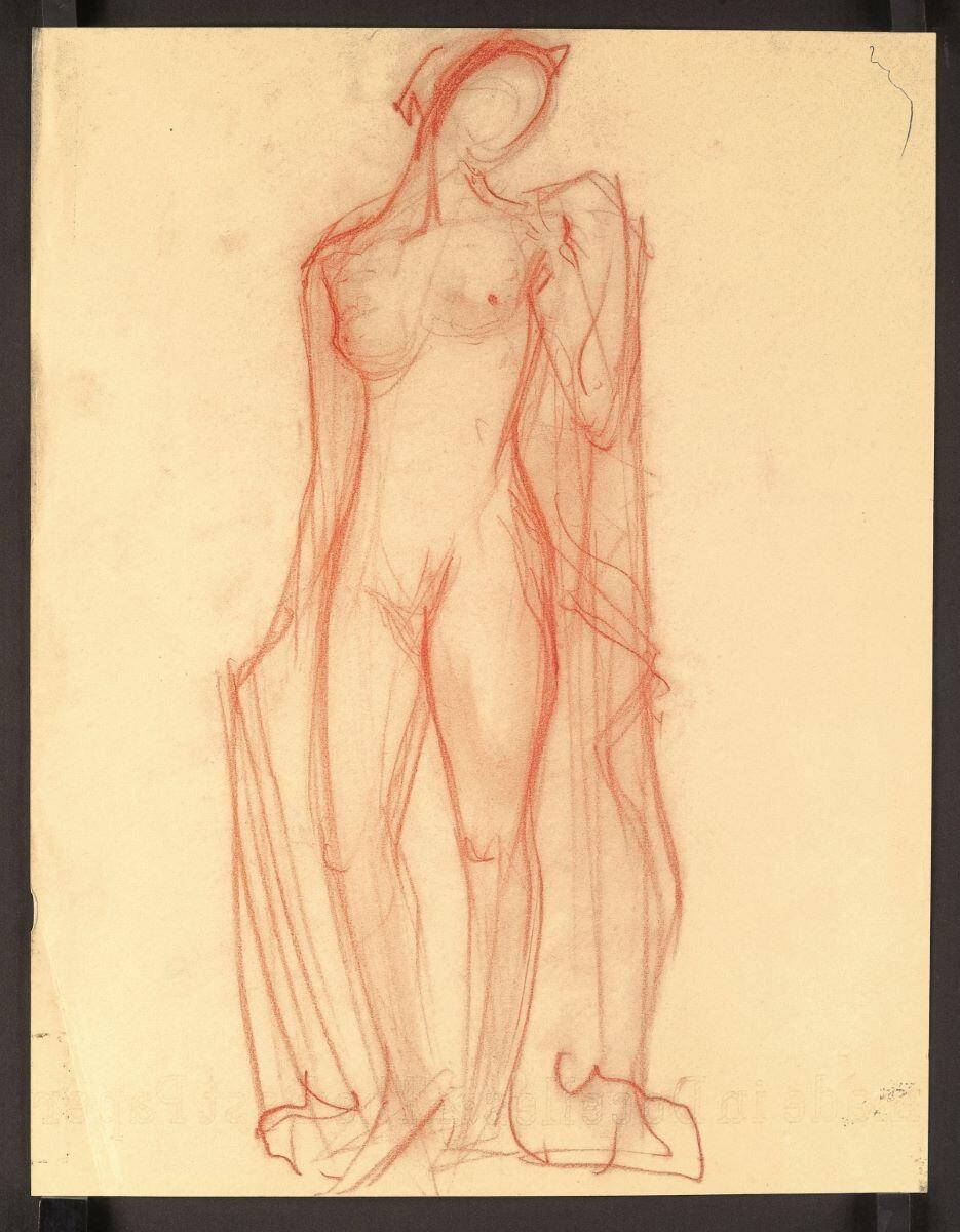 Femme au drapé. Étude pour Phrynée