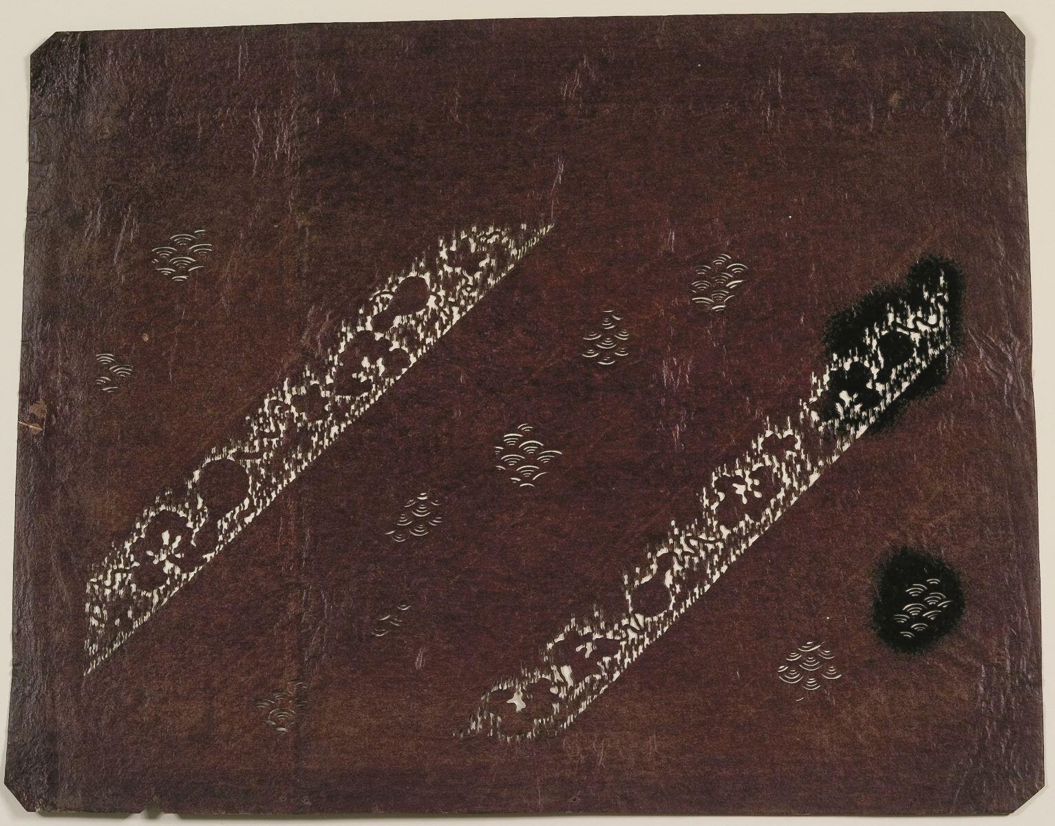 Pochoir japonais pour teinture sur tissus