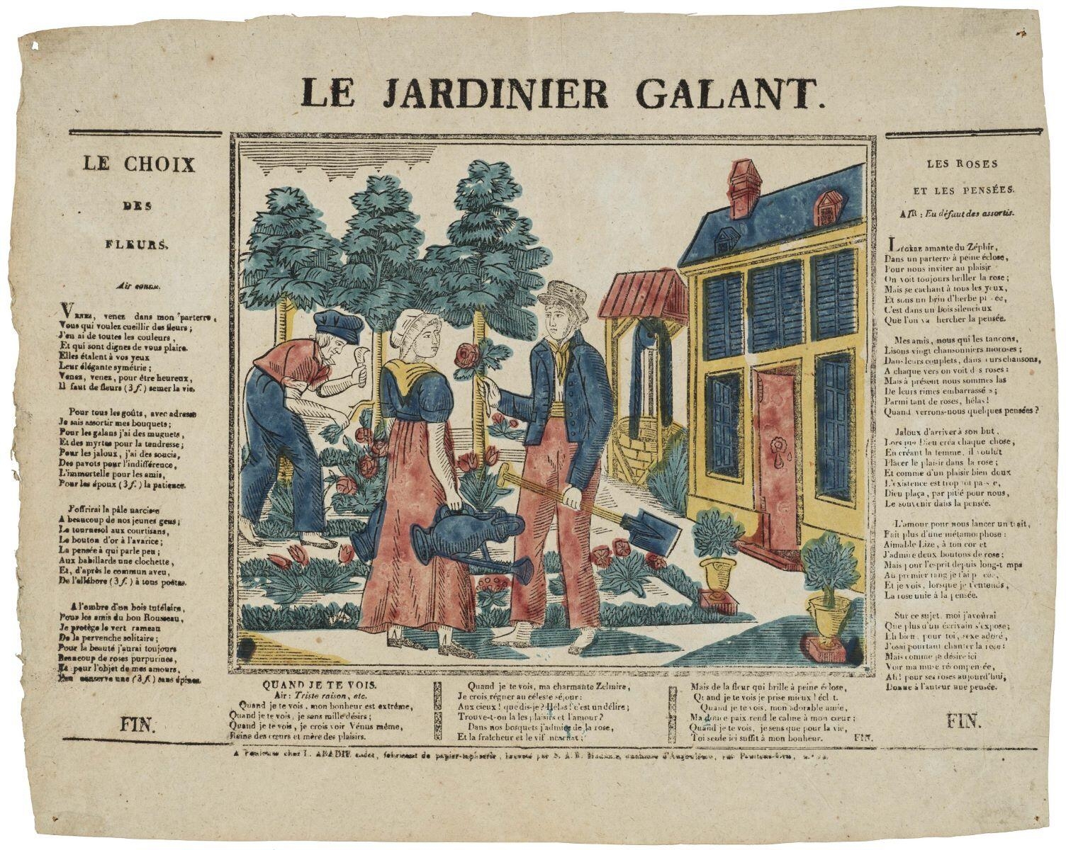LE JARDINIER GALANT. (titre inscrit)