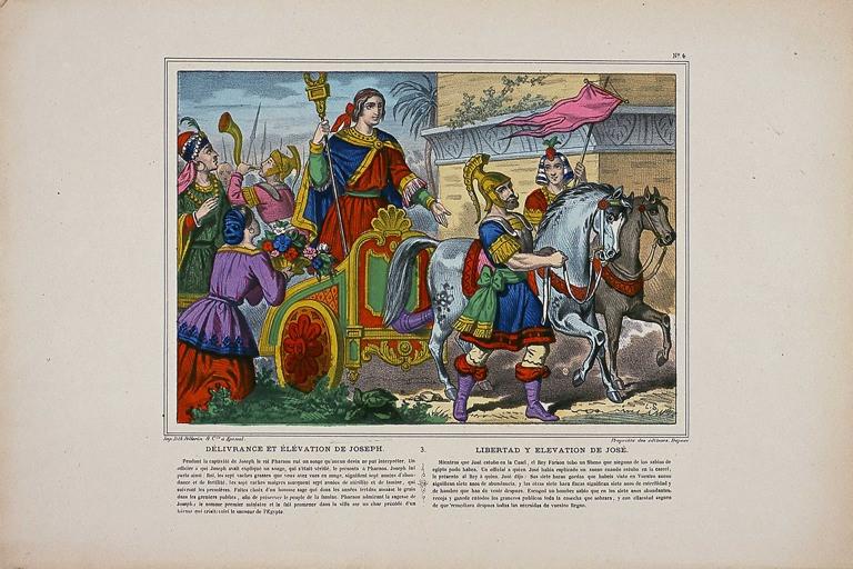 DELIVRANCE ET ELEVATION DE JOSEPH. 3. N° 4 (titre inscrit, fr., esp.)
