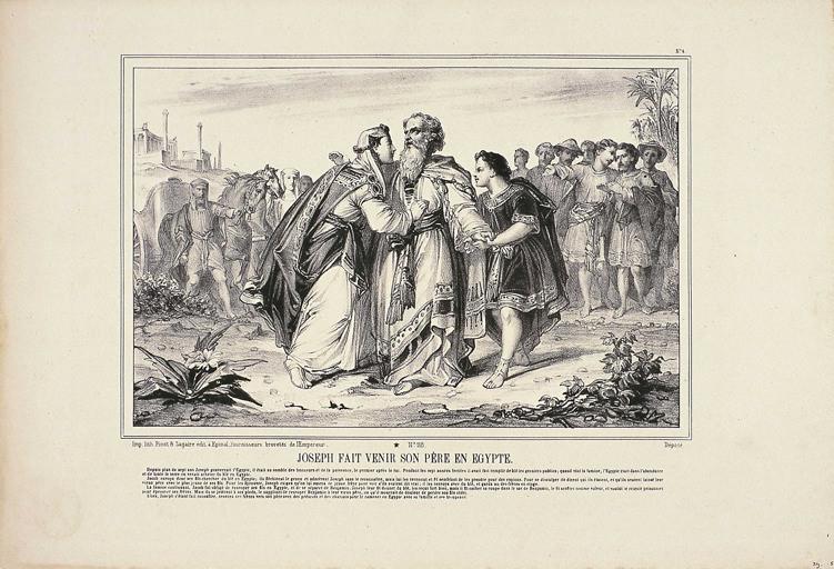 JOSEPH FAIT VENIR SON PERE EN EGYPTE. N° 118 (titre inscrit)