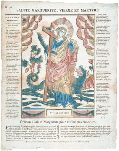 SAINTE MARGUERITE, VIERGE ET MARTYRE. N.° 36. (titre inscrit)
