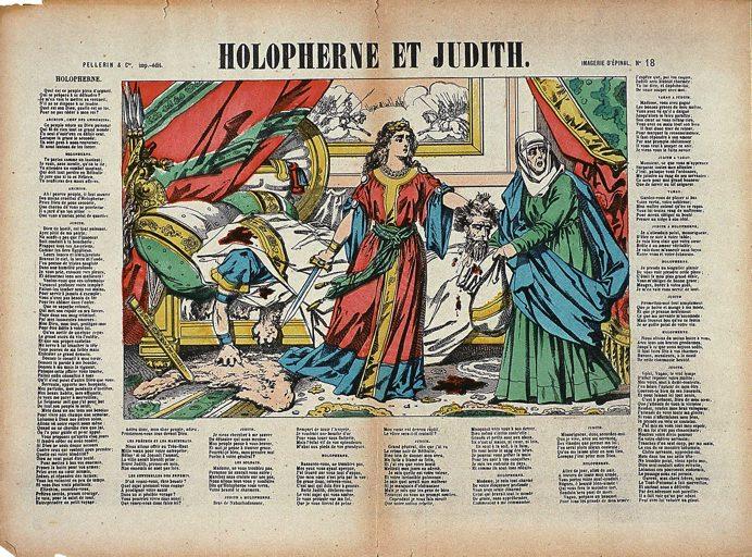HOLOPHERNE ET JUDITH. (titre inscrit)