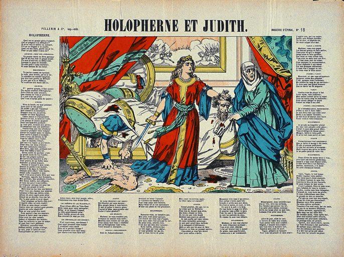 HOLOPHERNE ET JUDITH. (titre inscrit)