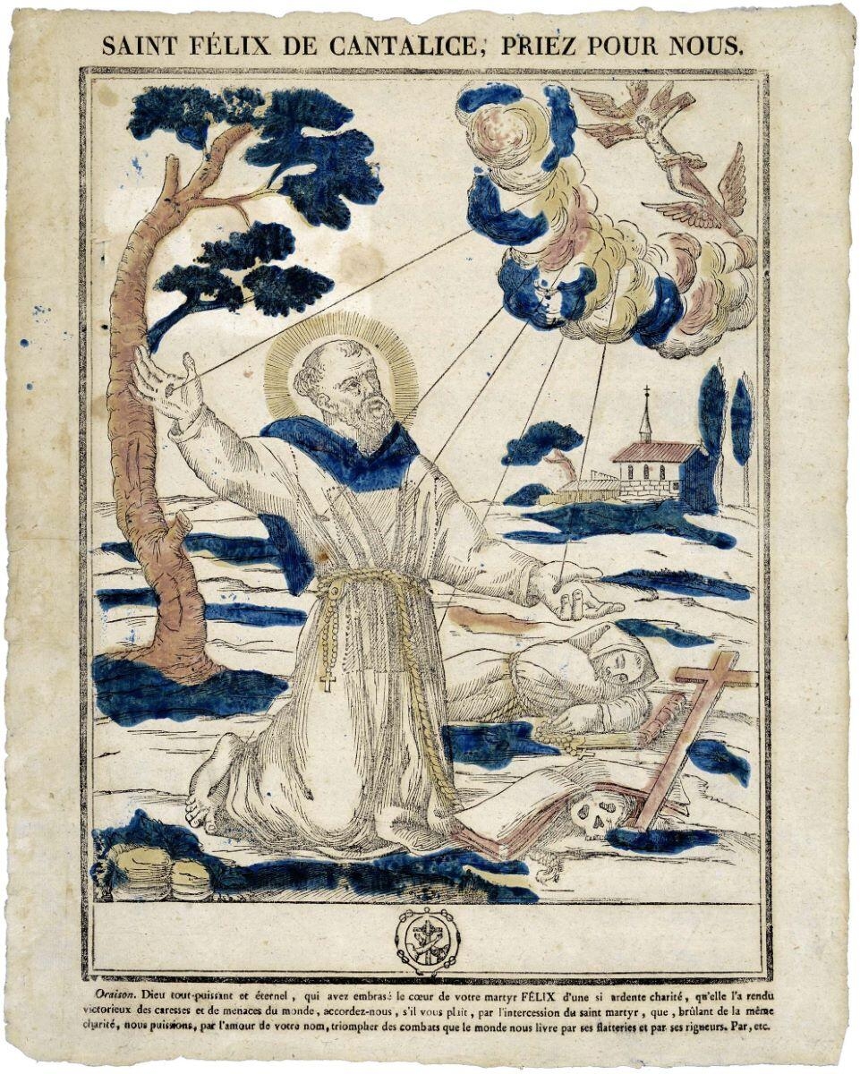 SAINT FÉLIX DE CANTALICE PRIEZ POUR NOUS. (titre inscrit)