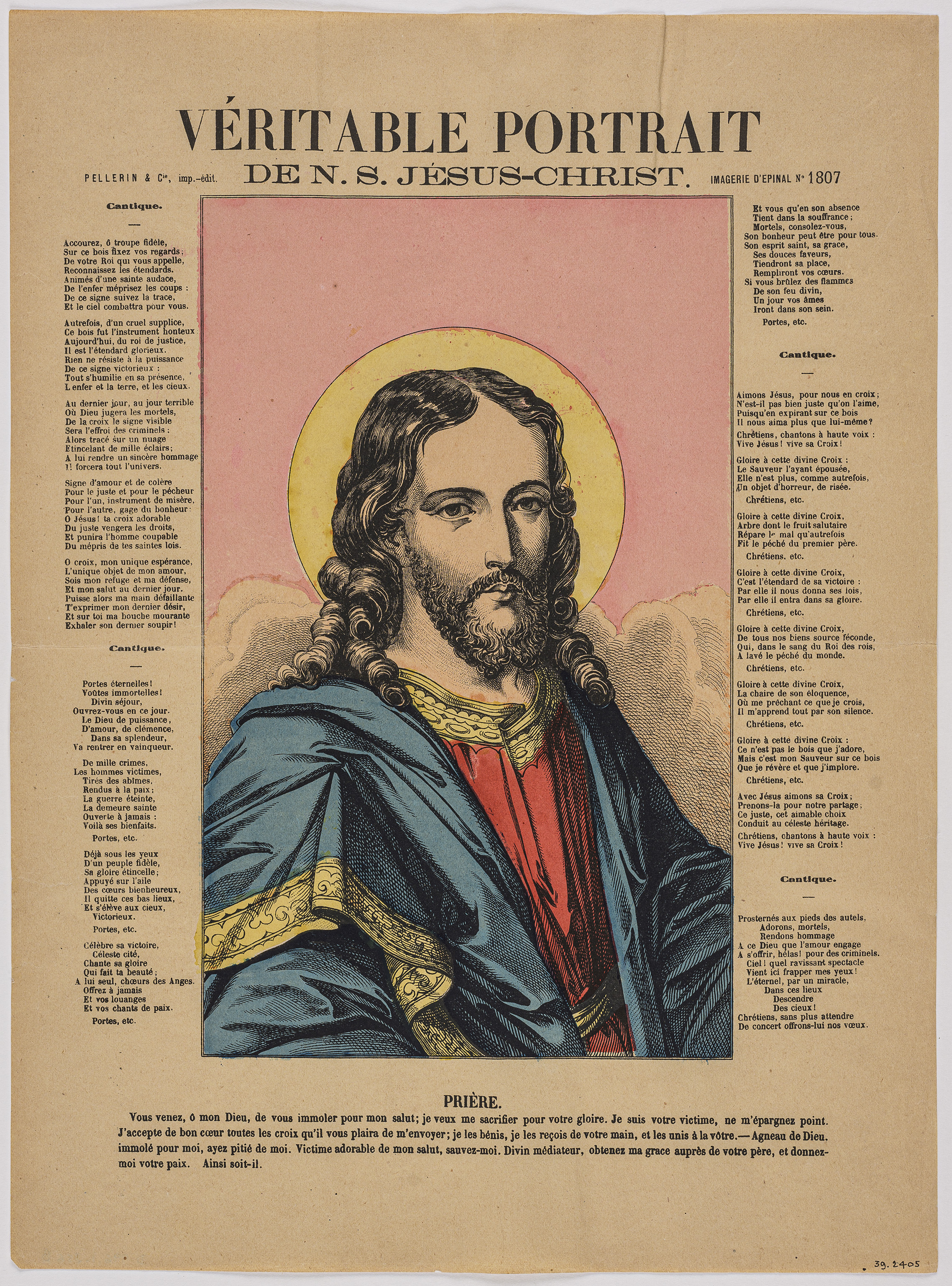 VERITABLE PORTRAIT / DE N.S. JESUS-CHRIST. (titre inscrit)