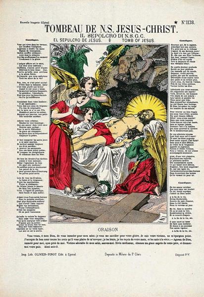 TOMBEAU DE N.S. JESUS-CHRIST. N° 1138. (titre inscrit, fr., it., esp., angl.)