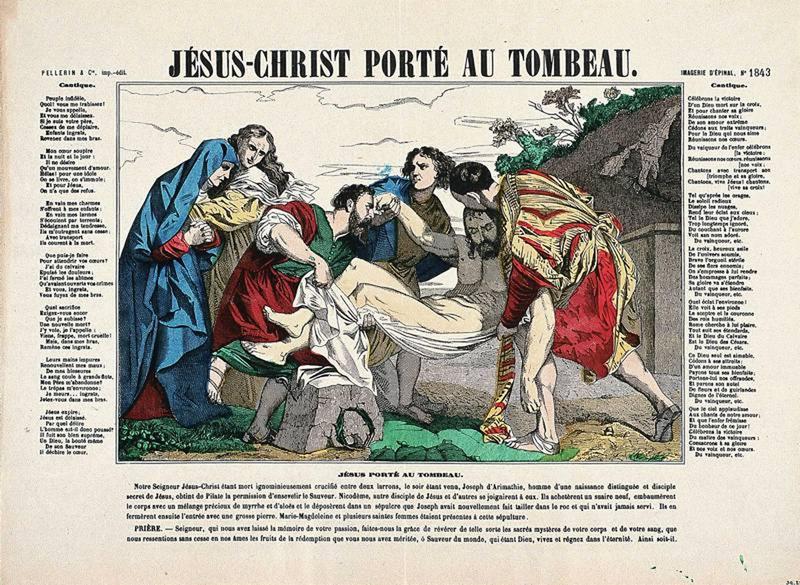 JESUS-CHRIST PORTE AU TOMBEAU. (titre inscrit)