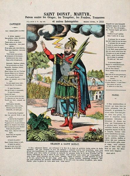 SAINT DONAT MARTYR, / Patron contre les Orages ... Intempéries. 324. (titre inscrit)