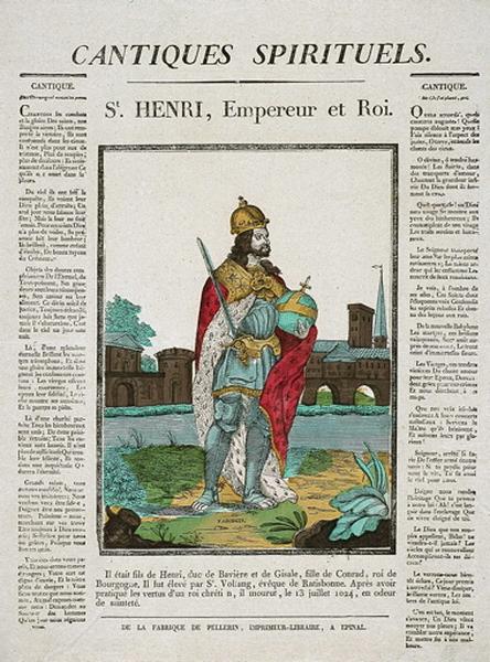 CANTIQUES SPIRITUELS. / St. HENRI, Empereur et Roi. (titre inscrit)