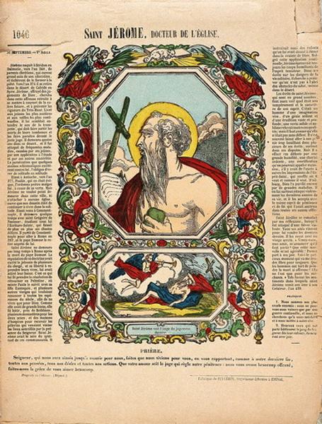 1046 SAINT JEROME, DOCTEUR DE L'EGLISE. (titre inscrit)
