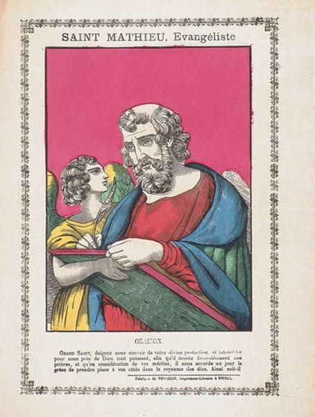 SAINT MATHIEU, Evangéliste (titre inscrit)
