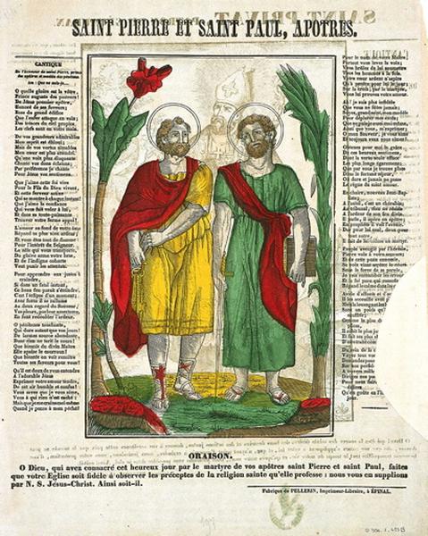 SAINT PIERRE ET SAINT PAUL, APOTRES. (titre inscrit)