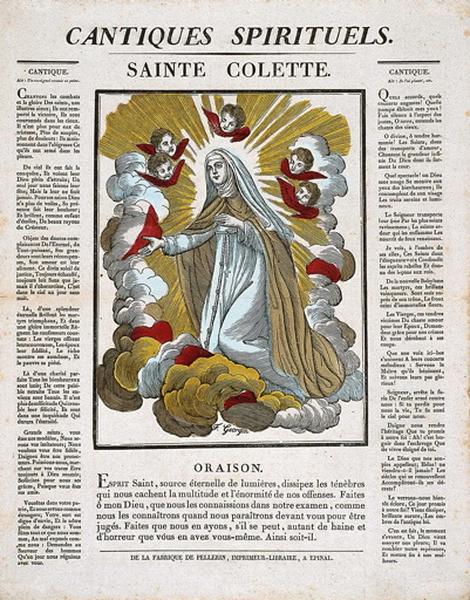 CANTIQUES SPIRITUELS. / SAINTE COLETTE. (titre inscrit)